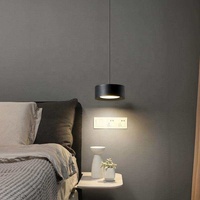 Lustre simple en fer, lampe suspendue de chevet, hauteur réglable, pour la chambre à coucher ou le salon