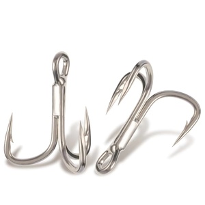 ตะขอสำหรับตกปลาในแม่น้ำและทะเลสาบทำจากเหล็กกล้าคาร์บอนสูง3X - Product Image 1