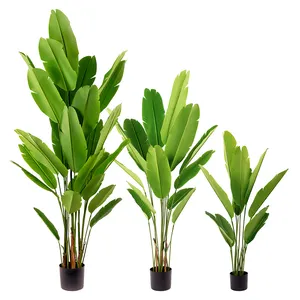 Fabricante Interior Exterior decorativo comprar realista plástico artificial pájaro del paraíso planta árboles para interior decorativo