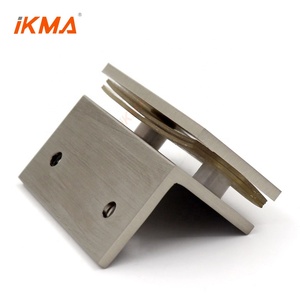 Fixation de <span class=keywords><strong>porte</strong></span> de douche en verre sur mur, profil carré, construction en <span class=keywords><strong>laiton</strong></span> massif, <span class=keywords><strong>bride</strong></span> de fixation en verre - Product Image 4