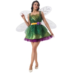 <span class=keywords><strong>Disfraz</strong></span> de Hada del Bosque Verde para Mujer, Tallas M-3XL, para Carnaval o Halloween, con Alas - Product Image 5