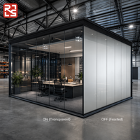 Film intelligent PDLC auto-adhésif commutable, 85 % de transmission, film de verre anti-explosion pour immeubles de bureaux, hôtels, salles de bain, CE RoHS