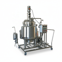 Cuve de mélange mobile personnalisée en acier inoxydable 500L 1000L pour liquides chimiques et alimentaires, avec agitateur motorisé et pompe, contrôlée par PLC