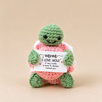 Poupée tortue tournesol en crochet tricoté à la main, design Art Déco, pour les occasions de rétablissement, anniversaire, remise de diplôme et Diwali, objets décoratifs