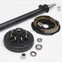 Essieu à torsion avec frein à tambour 10'' 12'' – Ensemble de frein à tambour pour essieux de remorques de bateaux et agricoles