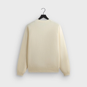 <span class=keywords><strong>Pull</strong></span> Henley en tricot à col côtelé en mélange de laine pour homme, avec logo brodé personnalisé en gros - Product Image 3