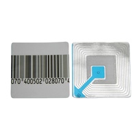 Autocollant antivol pour magasin de détail, étiquette souple EAS, bande de papier EAS, étiquette souple RF 4x4cm, étiquette de sécurité EAS 8,2 MHz