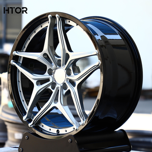 ล้อฟอร์จอลูมิเนียม HTOR รุ่นใหม่แบบกำหนดเอง ขนาด 16-24 นิ้ว 2 ชิ้น ลายหลายก้าน 5x114.3/120/130 สีเงิน สำหรับ C8 สำหรับ Cayman - Product Image 1