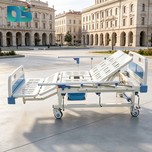 Letto Ospedaliero Manuale Compatto con Asta Portaflebo, Facile da Riporre, per Pazienti Paralizzati - Product Image 5