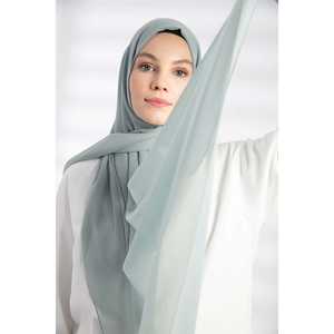 Soft Almond <b>Chiffon</b> <b>Scarf</b> For Women 100% Polyester Lightweight Hijab Accessory - Product Image 5