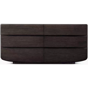 Daria RH rắn gỗ tủ quần áo với sáu ngăn kéo phòng ngủ phòng khách lưu trữ tủ bên tủ - Product Image 3