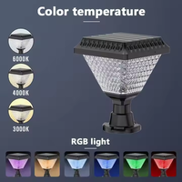 Lampe solaire d'extérieur Shingel IP65 étanche à LED pour poteau de portail de jardin avec corps en plastique pour usage domestique