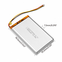 Batterie LiPo polymère OEM 755590 3,7 V 5000 mAh, cellule Li-ion polymère, batterie Lipo 5 Ah 3,7 volts pour batterie externe