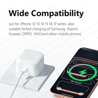 Adaptador de Corriente USB-C PD 3.0 de Alta Calidad de 40 W con Enchufe del Reino Unido para 17/16/15/14 Pro Max y Portátil