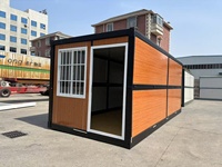 Casa Contenedor Plegable Tipo Z de 20 pies, Ahorro de Espacio, Alojamiento Temporal de Bajo Costo para Vivir