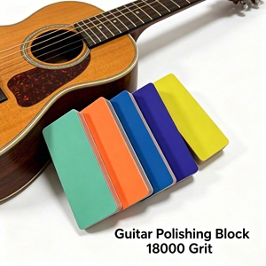 Esponja de Lijado con Acabado Espejo, Grano 18000, Bloque de Pulido para Guitarra, Eliminación de Arañazos en Trastes, Esponjas de Lijado con Identificación por Colores - Product Image 5