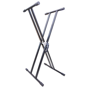 Usine Vente Directe <span class=keywords><strong>Double</strong></span> Tube X-support Matériel Électronique Piano rack supports de clavier personnalisés DJ rack - Product Image 1