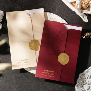 Pegatina Personalizada con Flores Blancas para Sobres <span class=keywords><strong>de</strong></span> Invitaciones <span class=keywords><strong>de</strong></span> Boda, Impresión Tipográfica, Tarjetas <span class=keywords><strong>de</strong></span> Visita con Sobres <span class=keywords><strong>de</strong></span> Papel <span class=keywords><strong>de</strong></span> Tapa Dura - Product Image 2