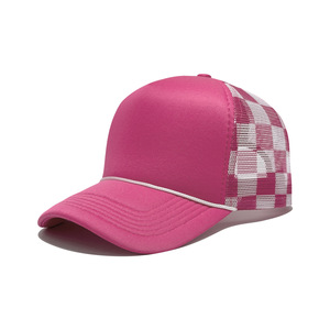 Casquettes de baseball personnalisées 2026 XNKY OEM pour femmes, style camionneur, à imprimé damier, 5 panneaux, brodées, de haute qualité, avec logo personnalisé, pour hommes - Product Image 6