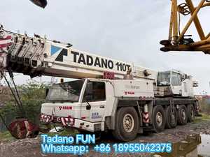 รถเครนติดรถบรรทุก Tadano มือสอง ปี 2003 รับน้ำหนักได้ 110 ตัน ความสูงยก 52 เมตร เครื่องยนต์ Mercedes-Benz สีขาวลายแดง - Product Image 3