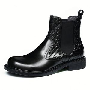 Men's <b>Leather</b> Cowhide Single Formal <b>Work</b> Shoes European Style Classic Fitted Shoes Wedding Shoes Trendy Style - Product Image 6