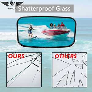 Rétroviseur carré universel pour moto YHMOTO 8 mm 10 mm pour Simson S51 Moped Ost-Motorrad Oldtimer - Product Image 2