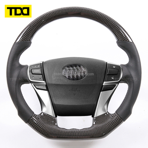 Volante de Fibra de Carbono Real TDD Compatible con Autos Toyota Mark X GRX130 2010-2018 - Product Image 1