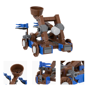 MOC5092 Guerre Militari Veicolo Lancia-Pietre Medievale con Soldati Mattoncini Fai-da-Te Compatibili Giocattoli Educativi per Bambini - Product Image 6