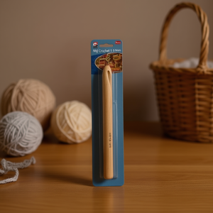 Mnj Crochet Hook 16.0mm Wooden Knitting Needle For Yarn Crafting 12Pcs Pack - Product Image 2