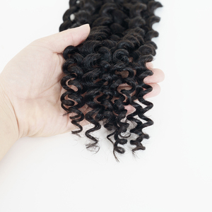 Wholesale High Quality Natural Deep Wave <b>Curly</b> Kinky Crochet Hair <b>Extensions</b> for Women Single Braiding in Stock - Product Image 3