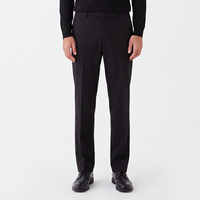 Pantalon de costume homme slim fit en laine italienne extensible, anti-plis, de luxe, sur mesure