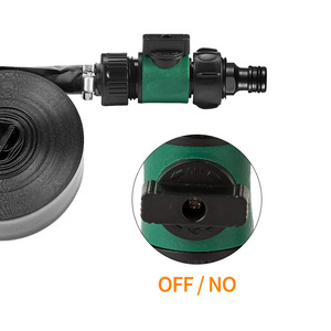 Conector de Tubería de Agua para Jardín de 3/4 Pulgadas con Válvula para Riego y Uso en Horticultura, Conexión Roscada de Plástico - Product Image 4