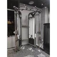 Machine de musculation multifonctionnelle EdeFit avec poulies réglables pour exercices de pectoraux, triceps et jambes - Capacité de charge 80 kg*2