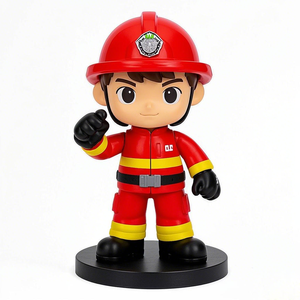 Venta al por mayor por encargo 5 pulgadas 3D impresión Pvc resina figuritas plástico resina Pvc acción <span class=keywords><strong>bombero</strong></span> figura - Product Image 5