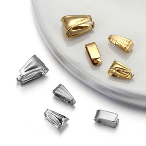Cierre de baguette cónico de acero inoxidable chapado en oro para la fabricación de collares, hebilla de joyería K525 - Product Image 1