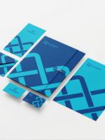 Carpetas de Negocios de Papel Recubierto Impresas Personalizadas, Bolsillos con Impresión Offset, Diseño de Logotipo/Gráfico Personalizado, Opciones de Estampado en Oro y Laminación