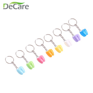 Porte-clés de rangement pour dents de bébé DeCare, en plastique, forme irrégulière, léger, pour les soins dentaires des enfants - Product Image 5