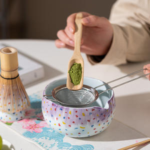 Nouvel ensemble d'outils en porcelaine japonaise de 8 pièces pour matcha, avec bol à matcha dégradé résistant à la chaleur, <span class=keywords><strong>pot</strong></span> à matcha et boîte cadeau - Product Image 2