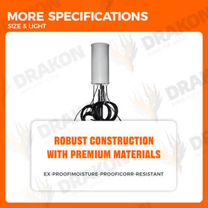 水平垂直偏光100W警察バトン型N-Jコネクタ14dBi Gain 0-6000MHz送受信アンテナ - Product Image 4