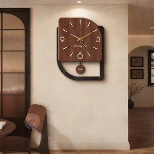 Orologio <span class=keywords><strong>da</strong></span> <span class=keywords><strong>Parete</strong></span> in Stile Vintage, Decorazione per Soggiorno, Orologio Artistico Elegante per Sfondo TV Retrò - Product Image 2