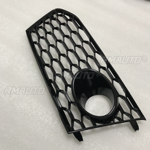 2x Car Front Bumper Fog <b>Light</b> Lamp Grille Grill Cover HONEYCOMB <b>HEX</b> for Audi RS7 2014 2015 2016 2017 2018 Car Styling - Product Image 3