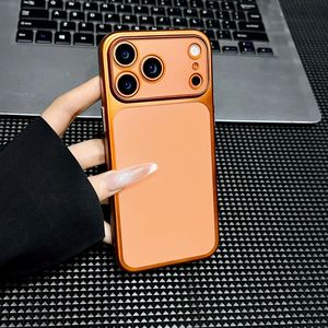 Funda de Teléfono Transparente Mate de Lujo para iPhone 17 Pro Air 17 16 15 14 13 Pro Max Ultrafina con Protección Suave y Color Metálico - Product Image 3