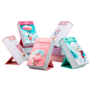<span class=keywords><strong>Petit</strong></span> <span class=keywords><strong>calendrier</strong></span> de bureau à impression personnalisée <span class=keywords><strong>Calendrier</strong></span> de bureau à rabat debout - Product Image 2