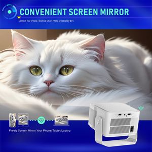 Portable Android Smart <b>Projector</b> 1080P LCD Home Theater Mini <b>Projector</b> Short Throw Built-in <b>Speakers</b> - Product Image 3