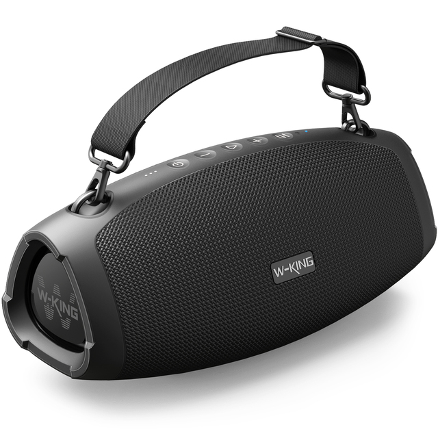 W-King X10 Outdoor Speaker with Powerful Base, 70W Sound Speakers with TWS, DJ Music Speaker Sound Bar with Power Bank Function