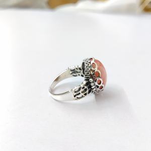 Anillo de Rodocrosita, Anillo de Plata de Ley 925 con Piedra Preciosa, Anillo de Rodocrosita Hecho a Mano, Colección de Anillos Finos, Joyería de Plata, Precio al por Mayor - Product Image 5