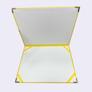 Porte-diplôme A4 personnalisé en cuir avec estampage à chaud argent ou or, pour certificat de remise de diplôme - Product Image 5