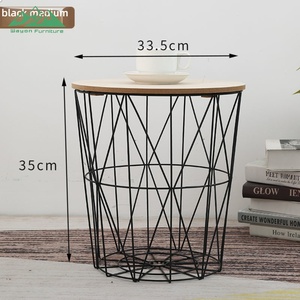 Wayon - Elegantes mesas de centro negras y doradas, estructura metálica moderna con tapa de cristal transparente - Product Image 6