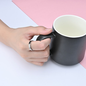 Geometric Gold Stainless Steel <b>Ring</b> Women's Fashion Jewelry Gift - Product Image 2