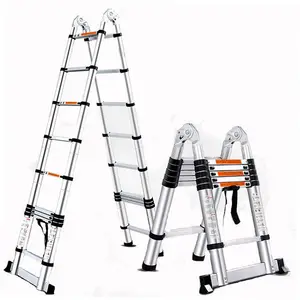 Vouwen Mechanisme Ladder 6M Aluminium Prijs Aluminium Rechte Vouw Multi Purpose Leverancier Telescopische Een Vorm Singles